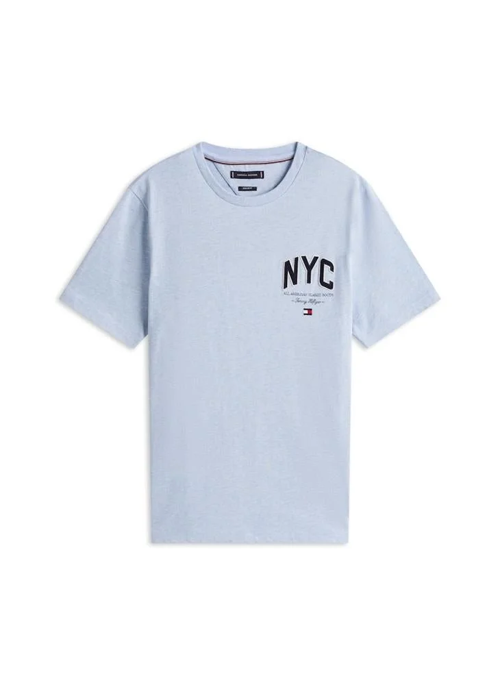 Tommy Hilfiger blue Athleisure Logo Appliqué T-Shirt for Men | Best Price UAE