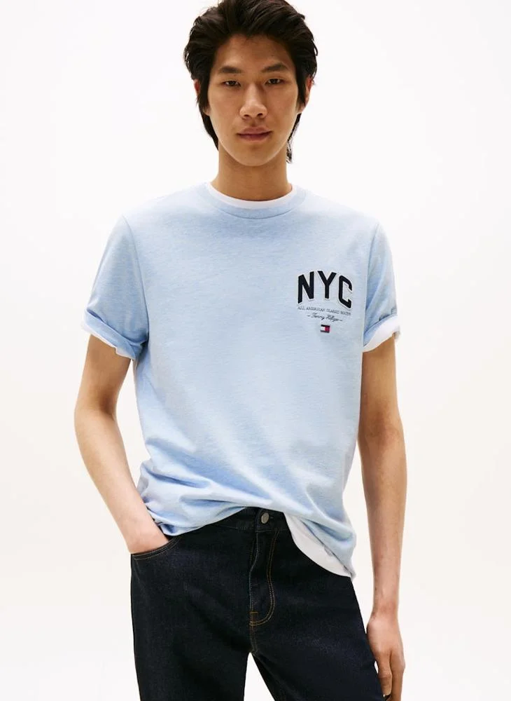 Athleisure Logo Appliqué T-Shirt