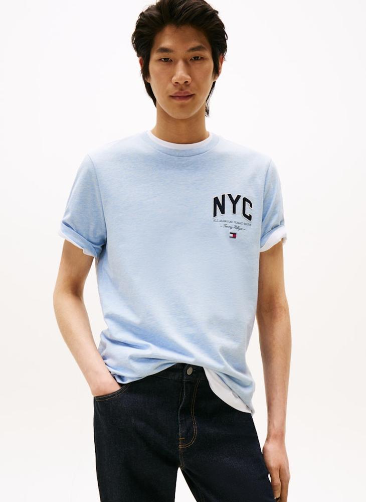TOMMY HILFIGER Athleisure Logo Appliqué T-Shirt - Image 1