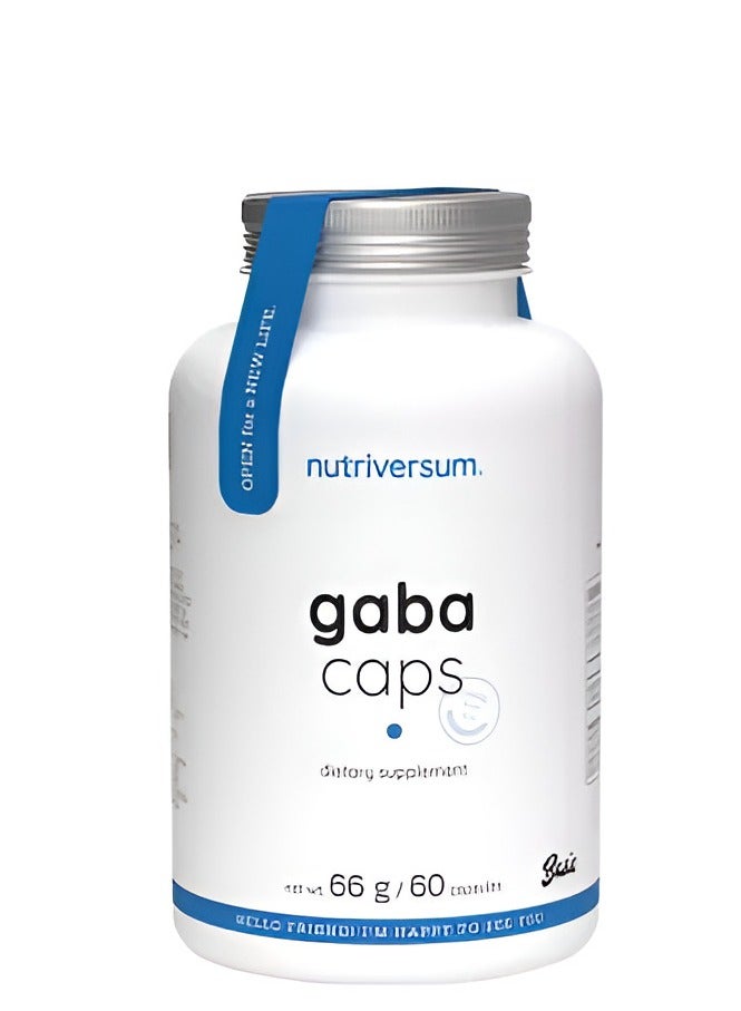 Nutriversum, Gaba, Neurotransmitter Support, 60 Caps, 30 Servings - Image 1