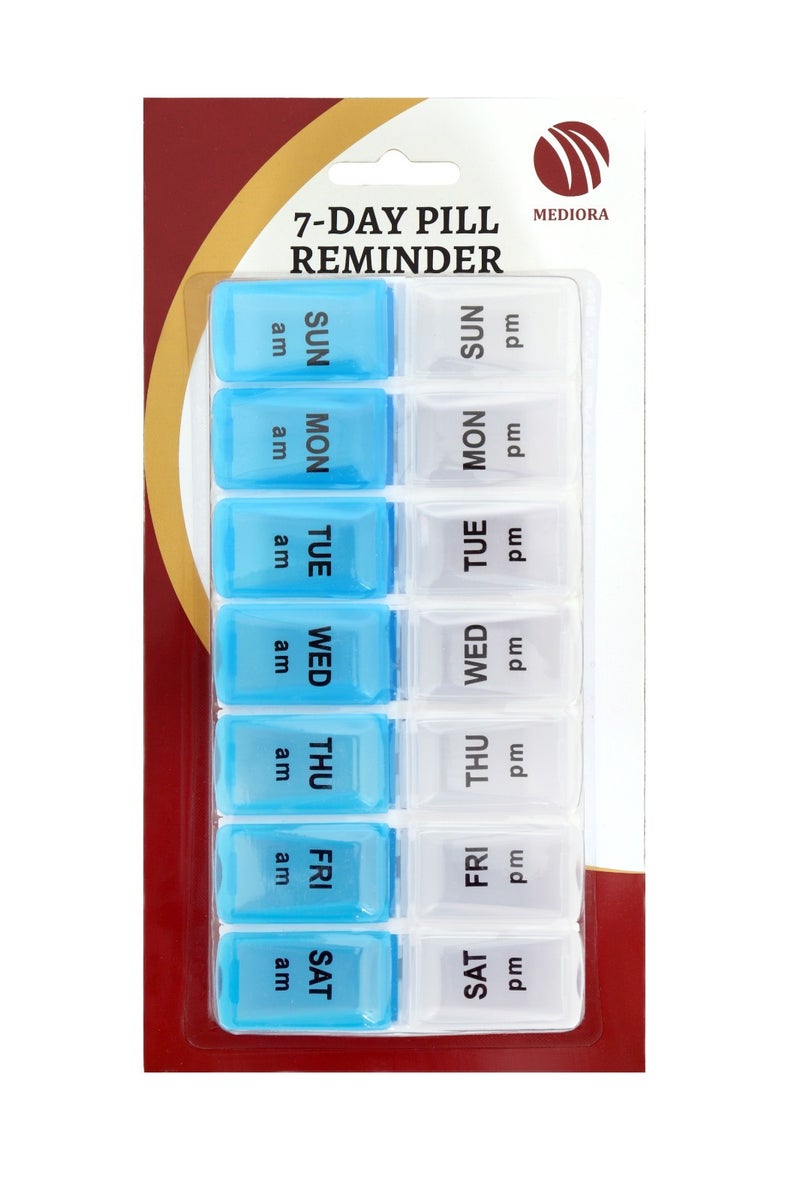 Mediora 7-Day Pill Reminder – Weekly Medicine Organizer