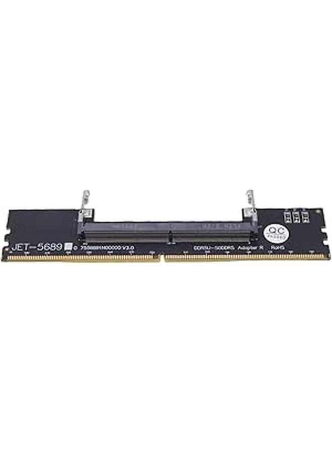 DDR5 U DIMM to SO DDR5 RVS Adapter Card Laptop to Desktop Memory Converter PCB Black - Image 1