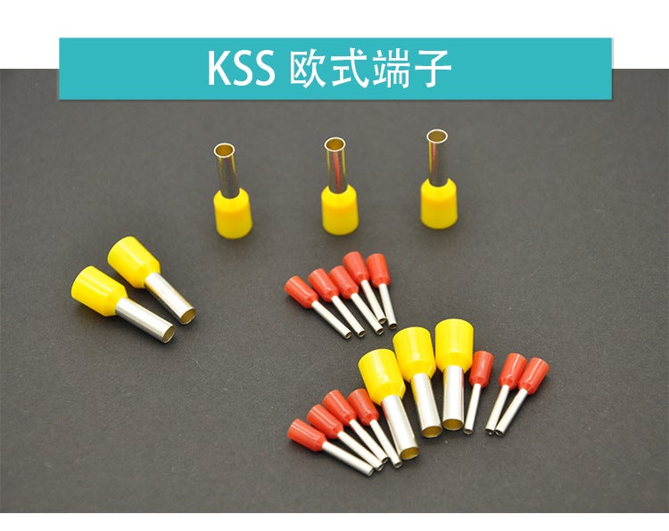 KSS ET25-18YW Taiwan KSS-European terminal 100 pcs/pack - Image 1