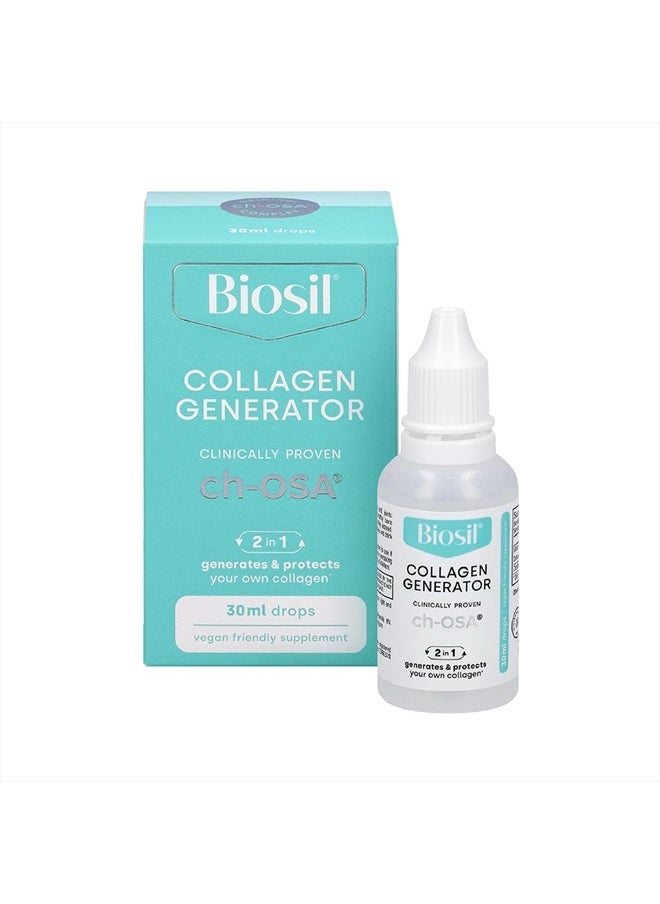 BIOSIL - Drops - 1 fl oz - with Patented ch-OSA Complex - Increase Collagen Production for Beautiful Hair, Skin & Nails - GMO Free - 120 Servings, 0.14 pounds - Image 1