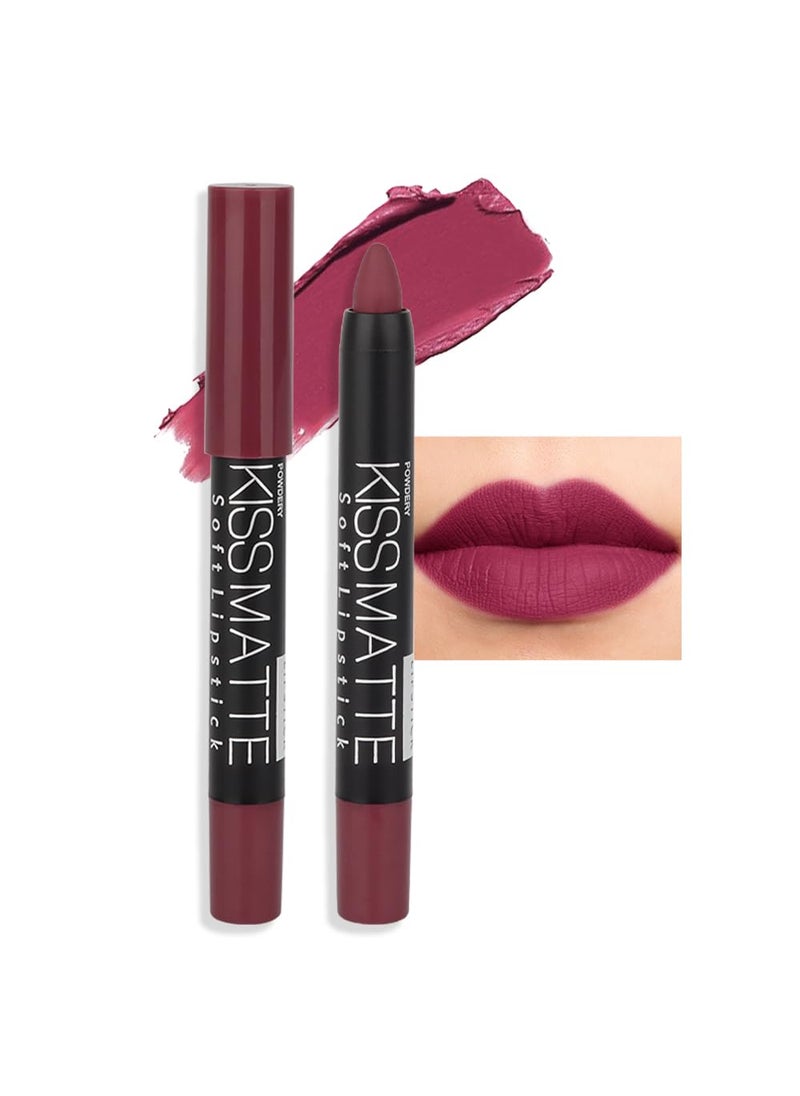 BINGBRUSH - BINGBRUSH Smooth Longwear Lipstick Pack Set, Matte Color Stick Ultimate Lip Crayon for Makeup Collection - Waterproof Velvet Lipgloss Lip Stain (12#) - Image 1