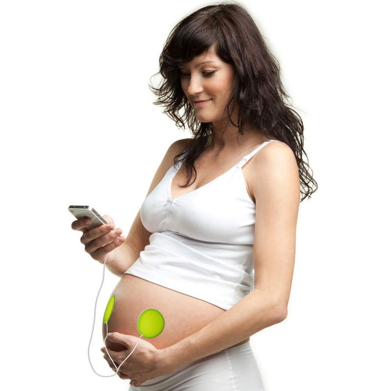 Pixie Tunes Premium Award-Winning Baby Bump Headphones; #1 Pregnancy Speakers to Play Music, Sound and Talk to Your Baby, Green - Image 1