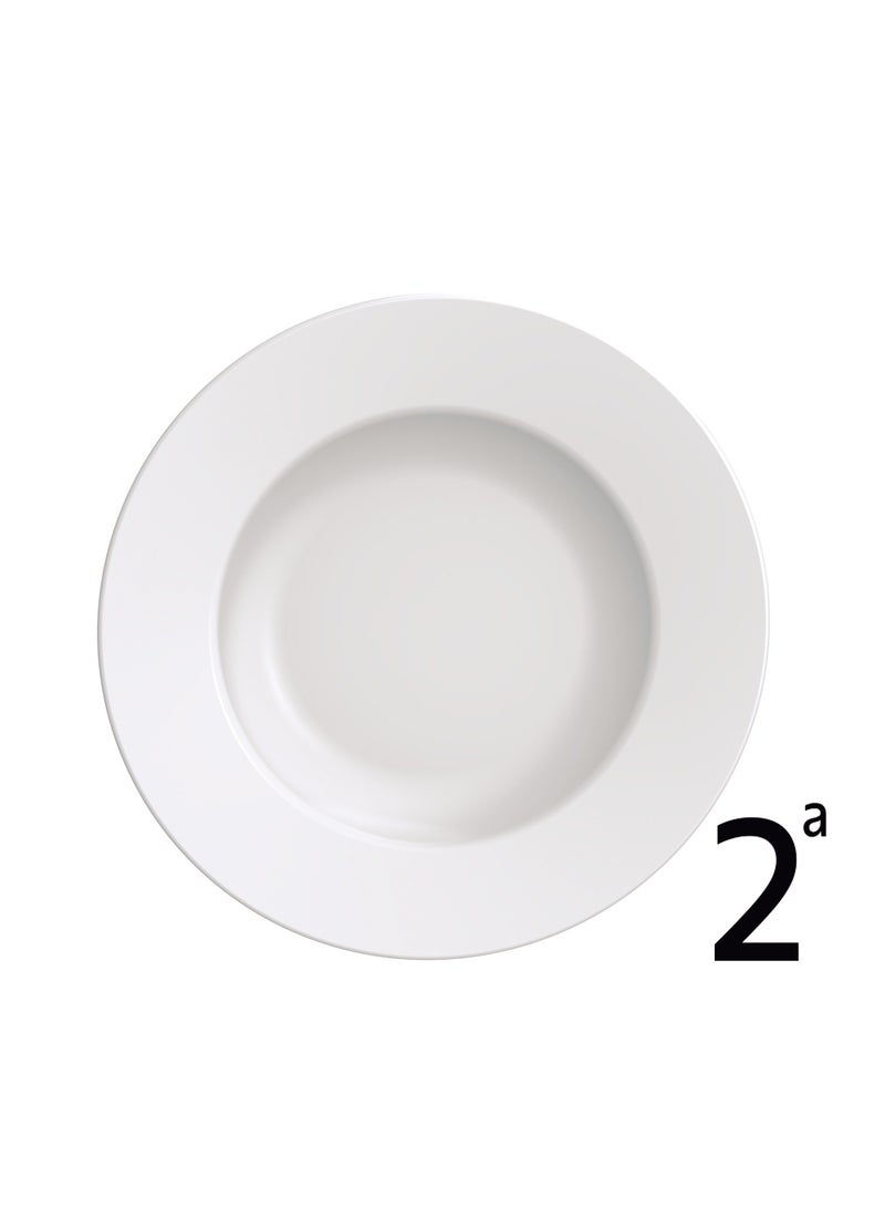 ترامونتينا طبق حلويات بورسلين أبيض ترامونتينا  سم - Image 1