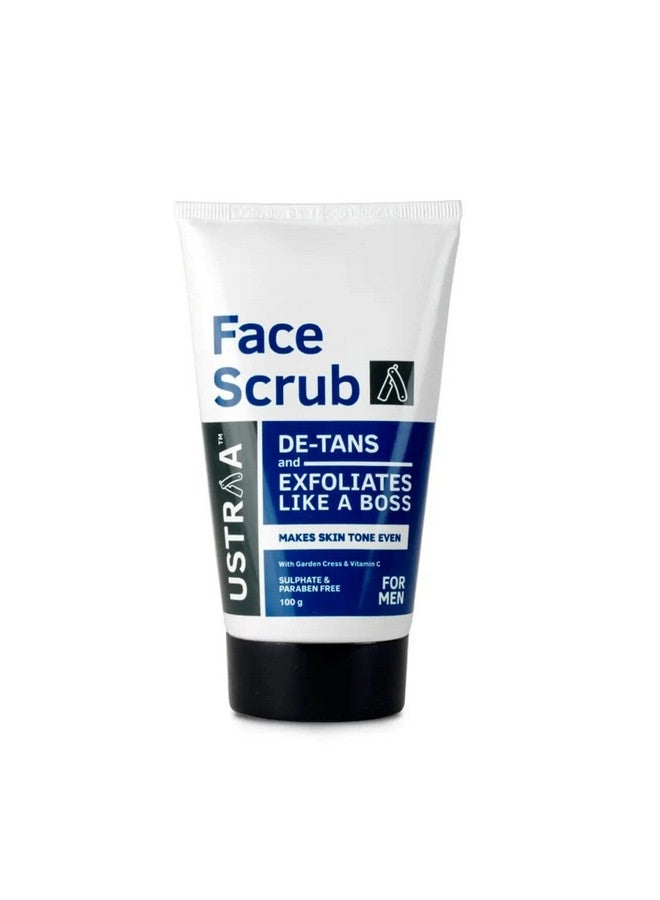 Ustraa Ayurvedic Face Wash Neem & Haldi 200G Helps Heal Skin Skin Brightening & Deep Cleansing & Detan Face Scrub For Men 100G Exfoliation & Effective Tan Removal No Sulphates - Image 5