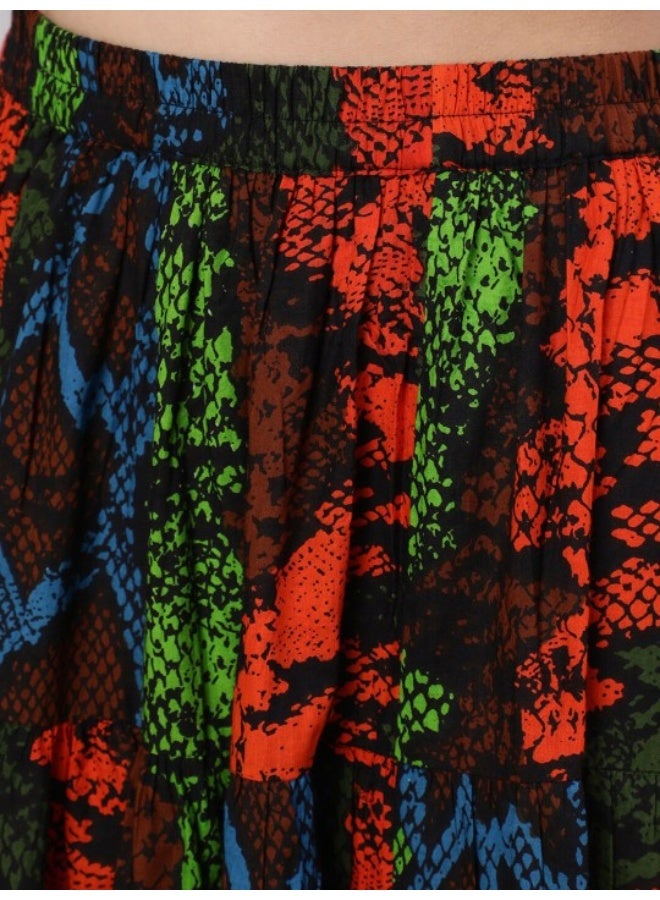 أيه كيه إس طقم ليجنج بطبعة ثعبان متعدد الألوان مع تشولي - Image 4