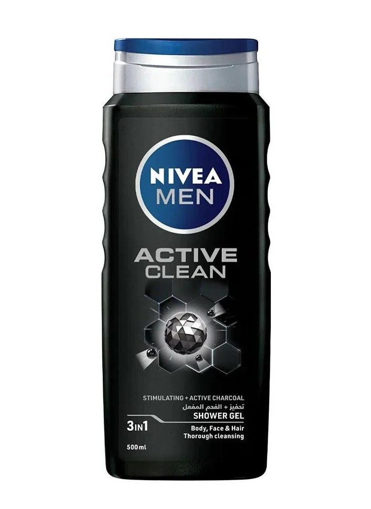 Nivea Nivea Men Active Clean Shower Gel - 500ml 