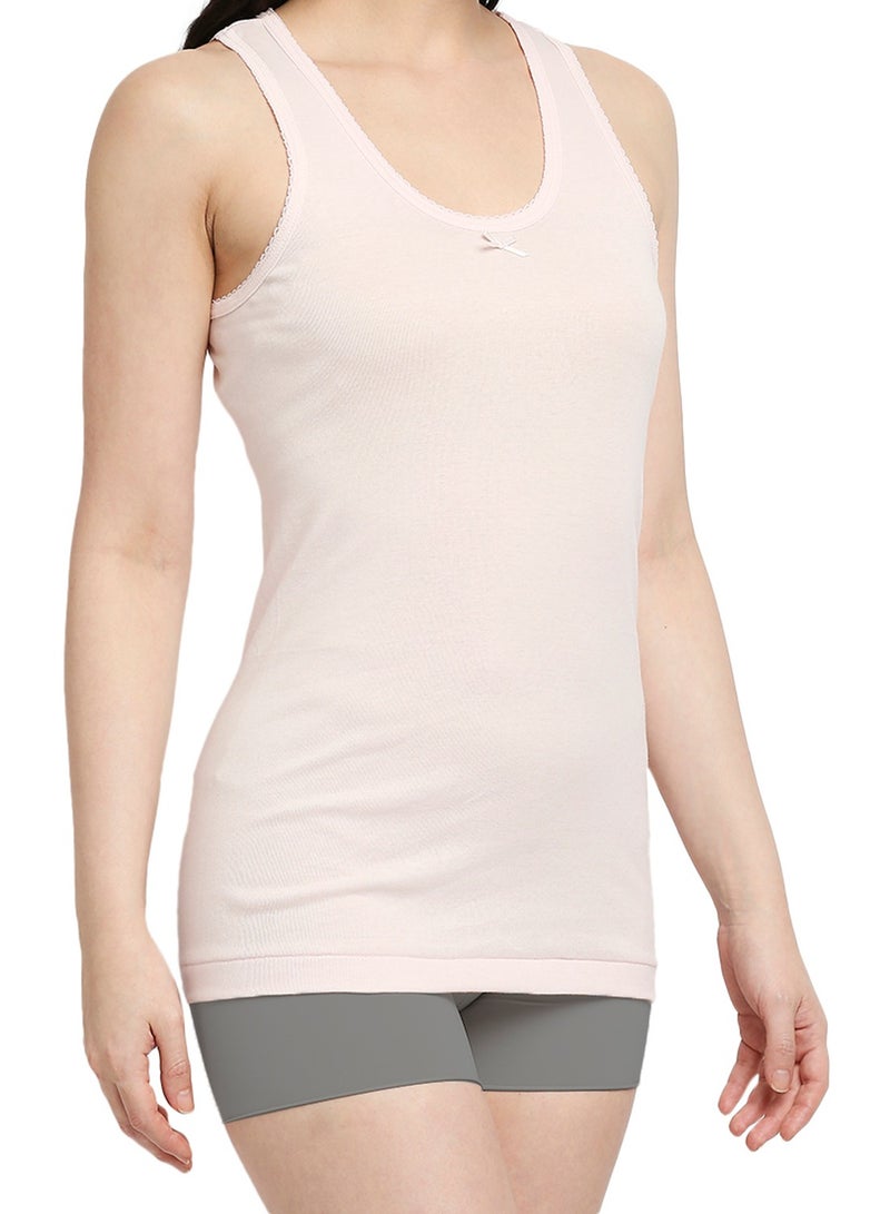 BYC GIRLS COTTON VEST (PACK OF 3) - PINK - Image 5