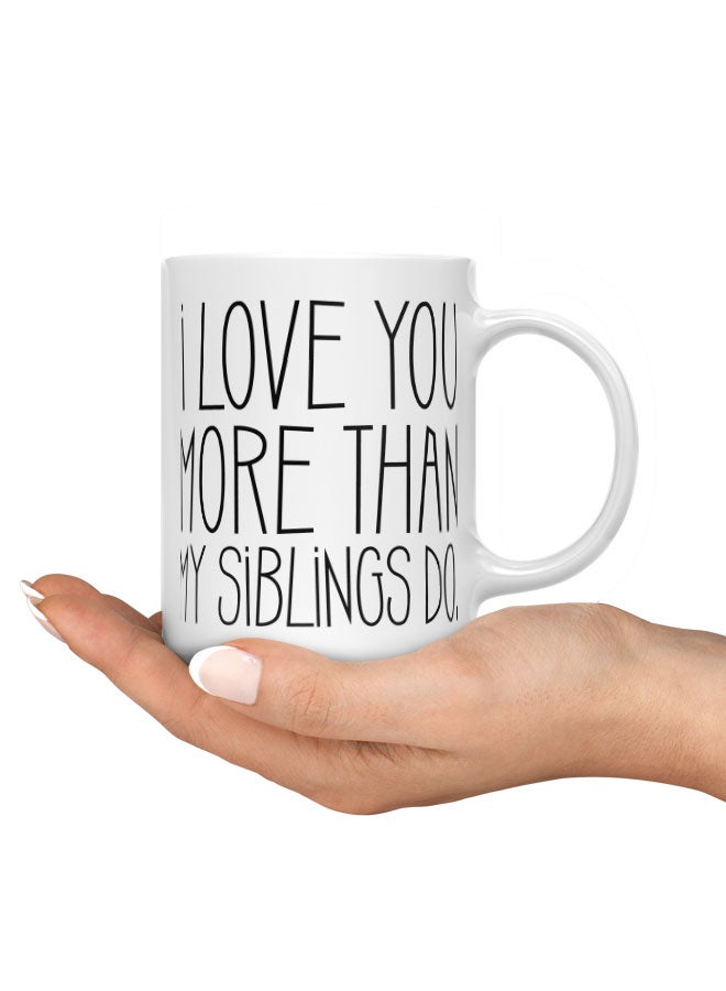 LIT Coffee Mug I love you DadWhite Mug Siblings gift to dad I love you papa - Image 3