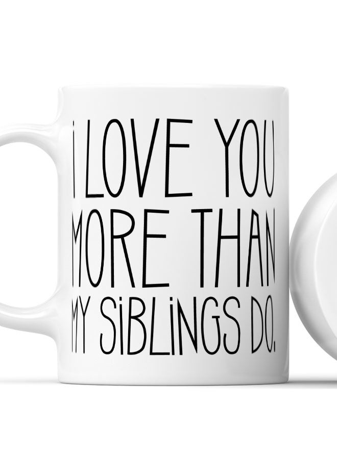 LIT Coffee Mug I love you DadWhite Mug Siblings gift to dad I love you papa - Image 2