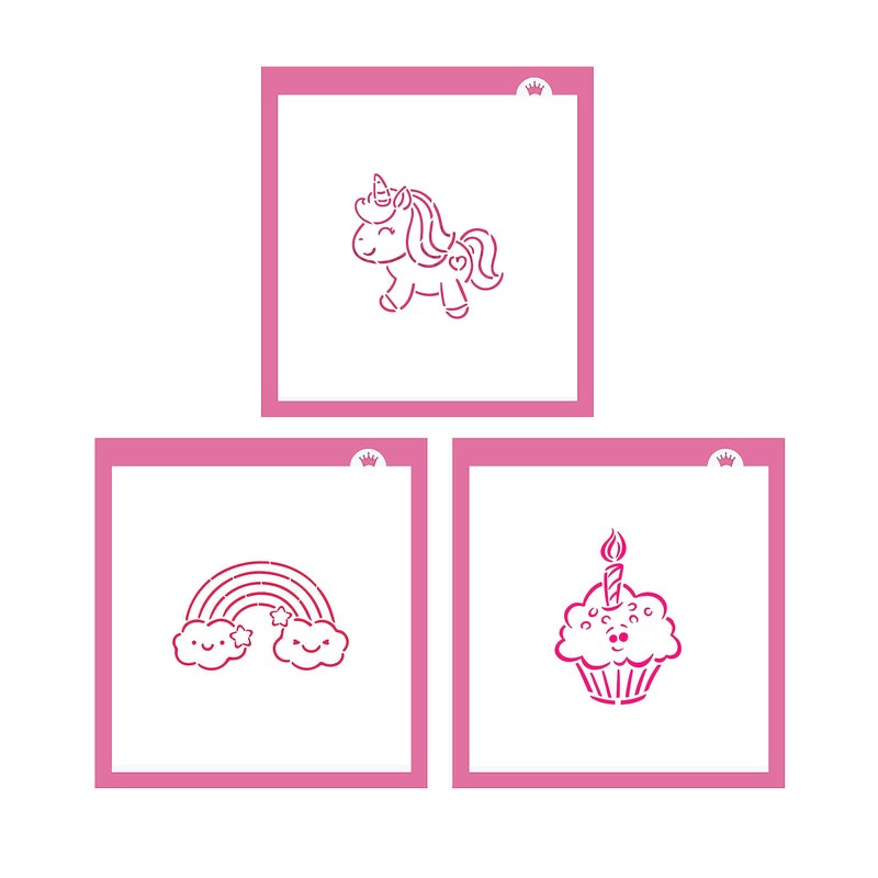 The Cookie Countess Birthday Celebration Stencil Bundle