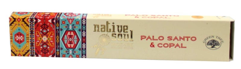Native Soul Incense Smudge Sticks  PALO SANTO  COPAL  1 Box  15g 1