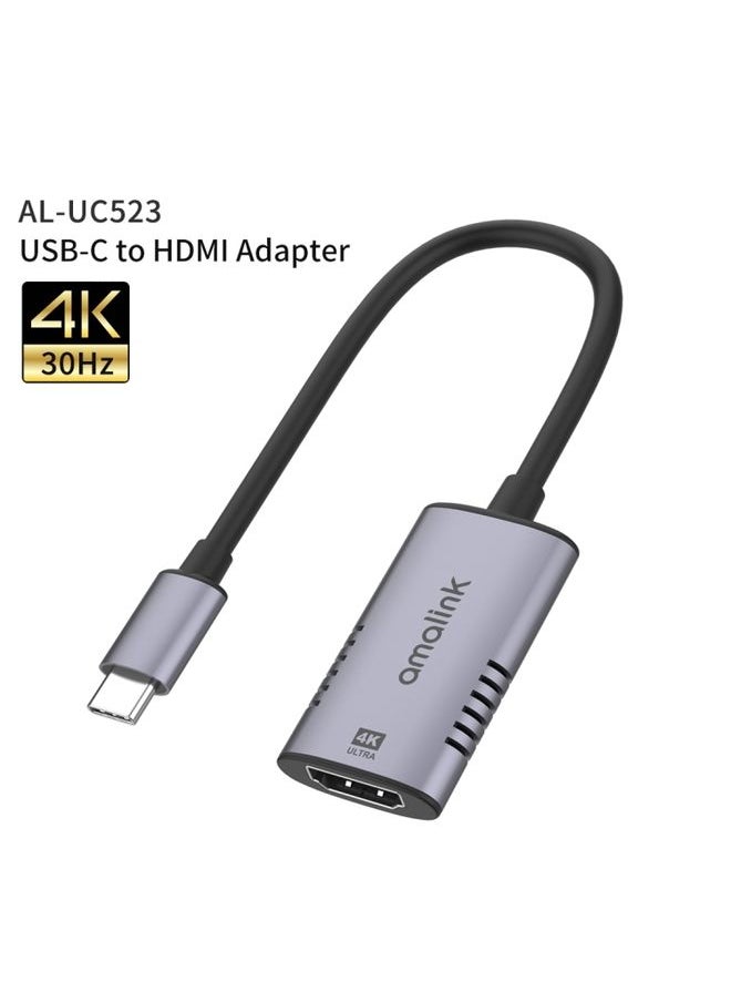 BURAQ - amalink UC523 Type-C / USB-C to HDMI Adapter(Grey) - Image 1