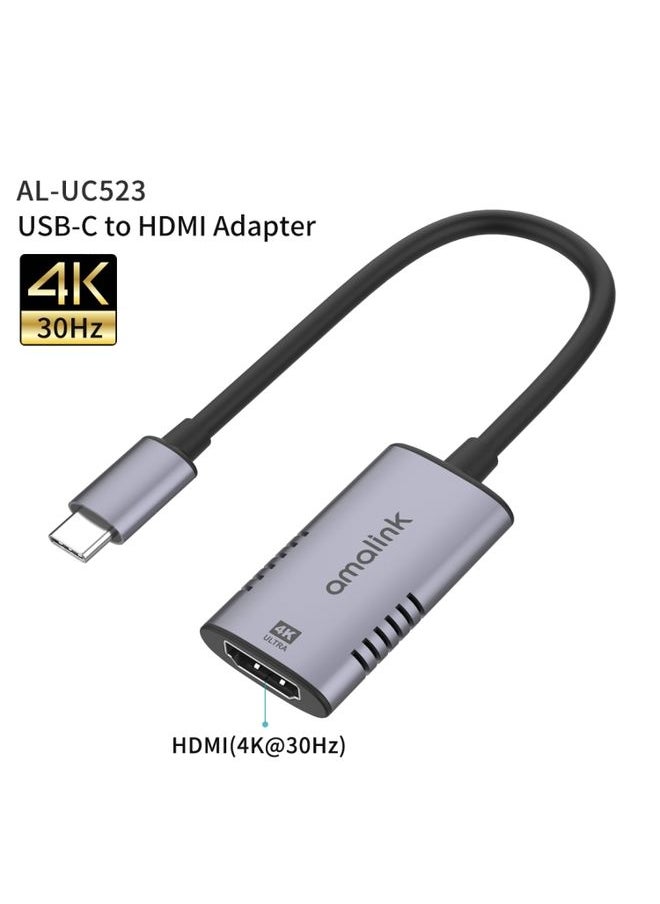 BURAQ - amalink UC523 Type-C / USB-C to HDMI Adapter(Grey) - Image 1