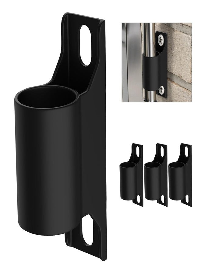 F-pianwe 4-Pack Fence to Wall Anchor for Dog Playpen, Heavy-Duty Playpen Stabilizer for Indoor/Outdoor, Yard, Doorway, Fireplace Use, Universal Fit (Black) - Image 1