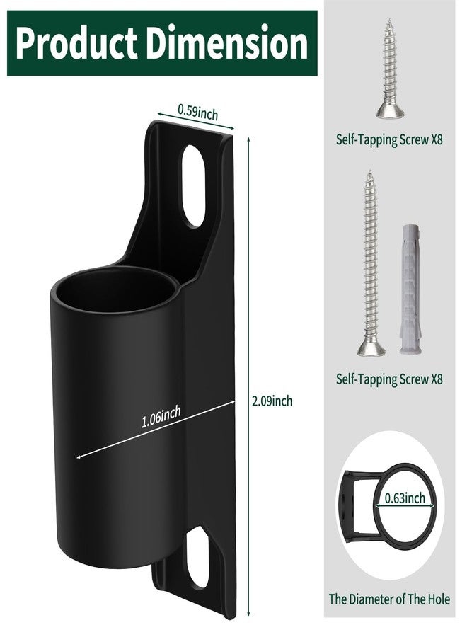 F-pianwe 4-Pack Fence to Wall Anchor for Dog Playpen, Heavy-Duty Playpen Stabilizer for Indoor/Outdoor, Yard, Doorway, Fireplace Use, Universal Fit (Black) - Image 3
