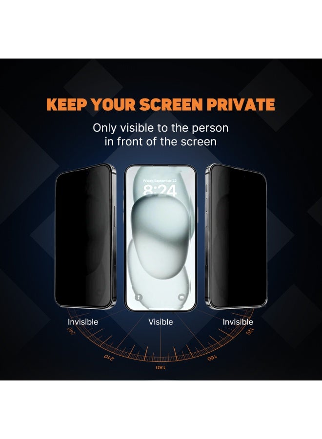 FITIT Tempered Glass Screen Protector for iPhone 16 Pro Max – Privacy Filter, Drop Protection, HD Clarity – fitit - Image 4