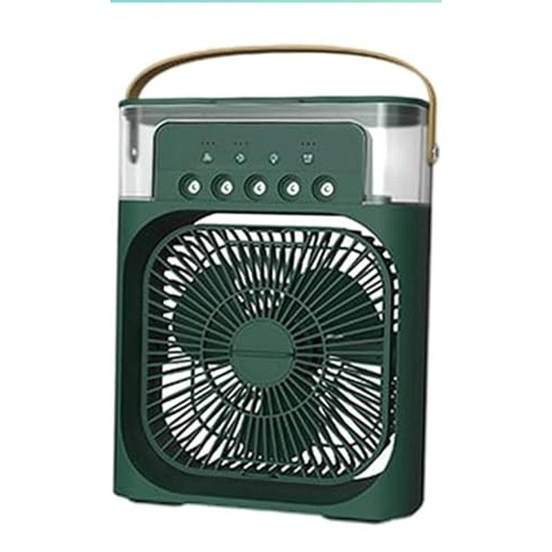 ALKAYAN Portable Air Conditioner Fan Cooling Fan Mini Evaporative Air Cooler Water Fan with 5 Sprays, 7 Colors LED Personal AC USB Desk Fan for Office,Home Kitchen,Bedroom,Dorm,Outdoor - Image 1