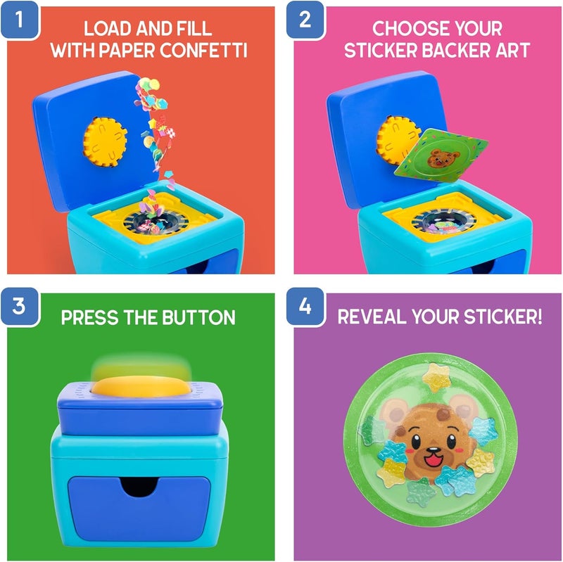 Educational Insights 3D Sticker Maker Kit - Craft Kit for Kids, Mess Free Activity, Make Your Own Sticker Machine, DIY Puffy Stickers for Kids, Creative Gifts for Boys & Girls Ages 5+ - Image 3
