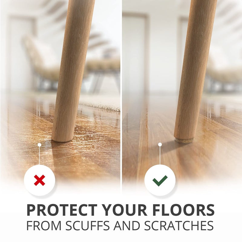 X-Protector Felt Furniture Pads X-PROTECTOR 181 PCS Premium Furniture Pads - Felt Pads Furniture Feet Best Wood Floor Protectors - Protect Your Hardwood & Laminate Flooring! - Image 3
