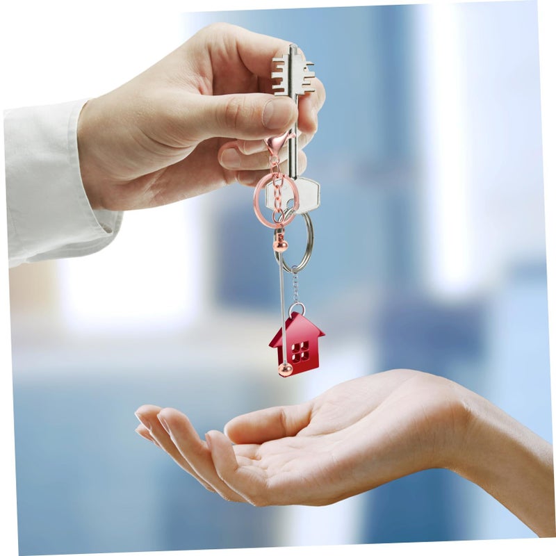 Stainless Steel Keychains Beadable Key Chain Car Key Rose Gold - Image 4