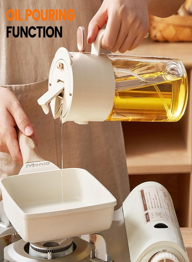 QQC 2026 Upgrade 3 in 1 Oil Dispenser Bottle with FREE 3-Piece Outdoor Mini Kit，580ML/19.6OZ Olive Oil Sprayer for Camping, BBQ, kitchen & Air Fryer - Image 4