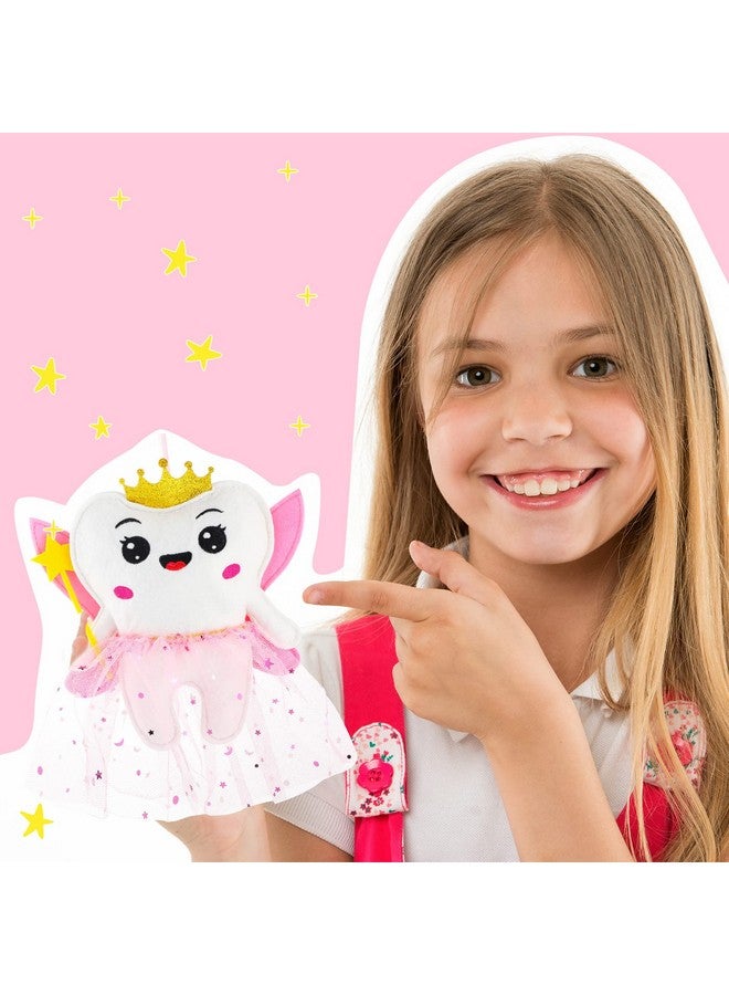 Sotiff Sotiff Tooth Pillow Kit Including Lost Teeth Cute Fairy Pillow Dear Notepad Felt Keepsake Wallet Pouch to Hold Teeth Note Card Photography for Kids  - Image 5