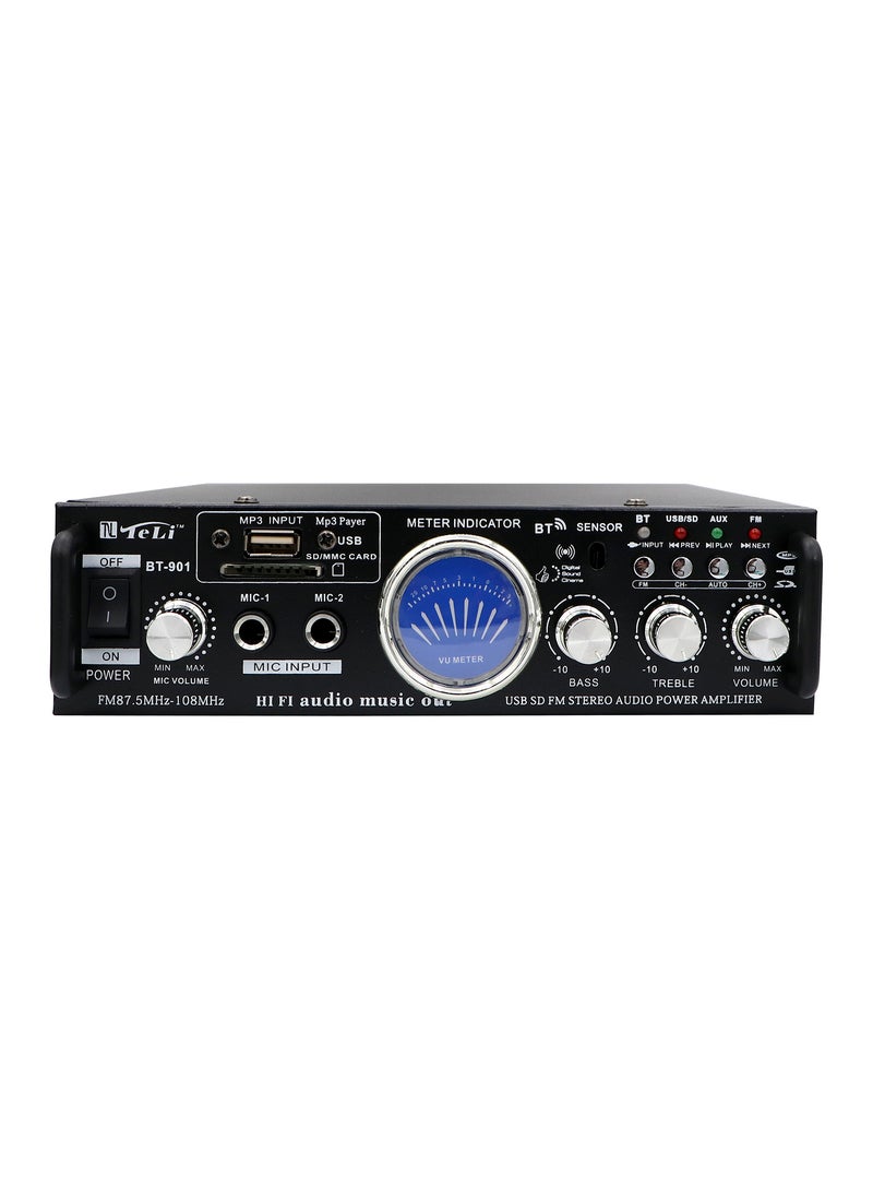 USB SD FM Karaoke Audio Power Amplifier, Black - Image 1