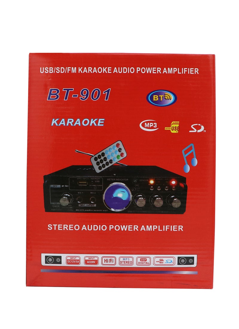USB SD FM Karaoke Audio Power Amplifier, Black - Image 5