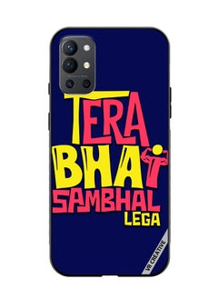VR CREATIVE Protective Case Cover For OnePlus 9R Tera Bhai Sambhal Lega Hindi Quots Design Multicolour  - Image 1