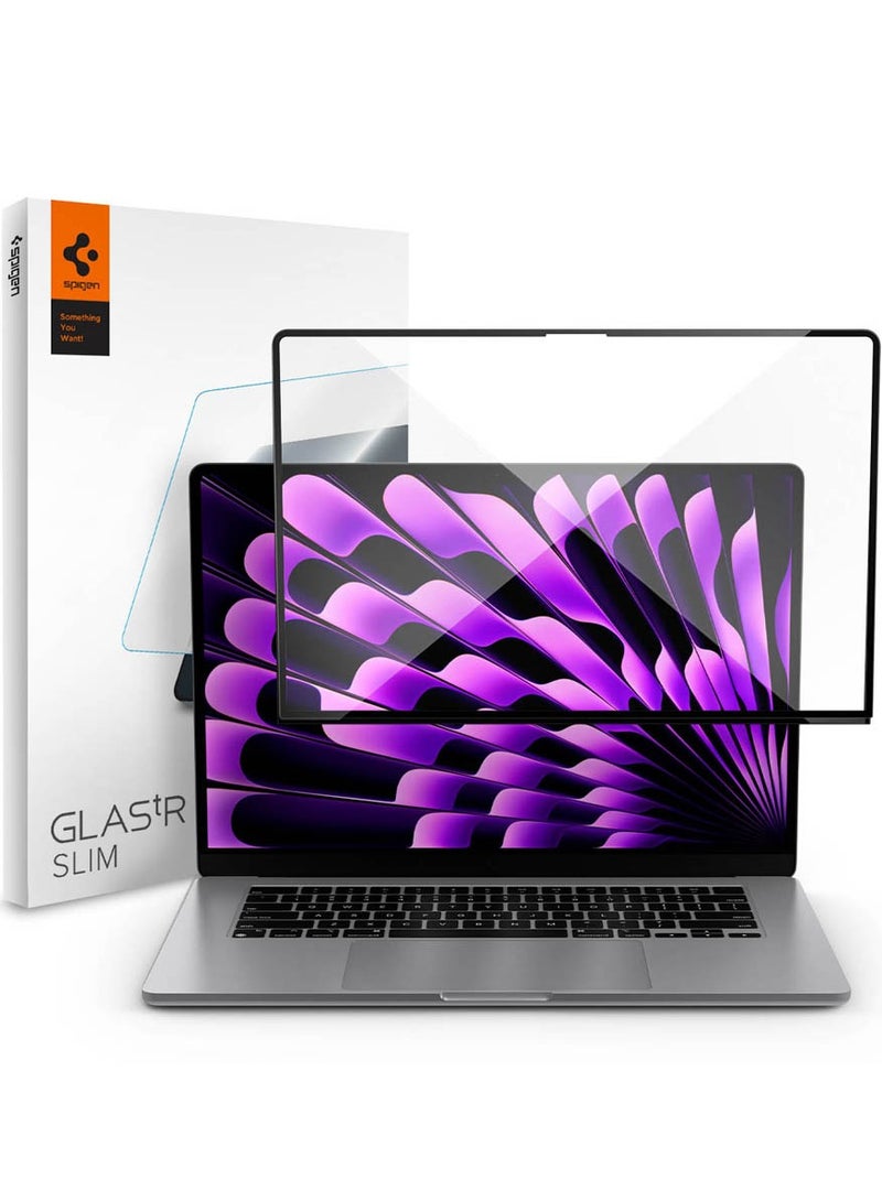 Spigen MacBook Air 15 inch Screen Protector GLAStR Slim [Premium Tempered Glass] M4 (2025) / M3 (2024) / M2 (2023) - Image 1