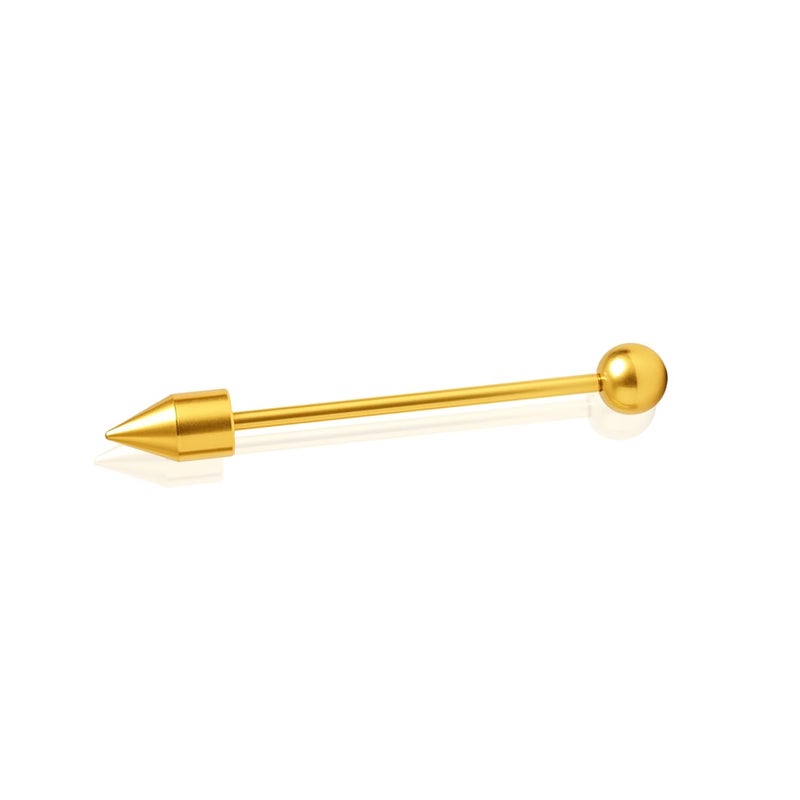 SHIELD PLUS 316L Industrial Ear Piercing Barbell 14G Surgical Steel 38 mm Unisex Cartilage Jewelry (1 Piece) - Image 1