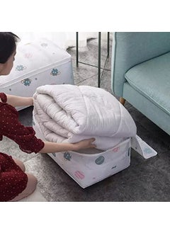 JB Export JB Export Blanket Storage Bag UnderBed Quilt Clothes Storage Bag with Peva Material Washable Waterproof Foldable Transparent Printed Cover MultiDesign  - Image 5
