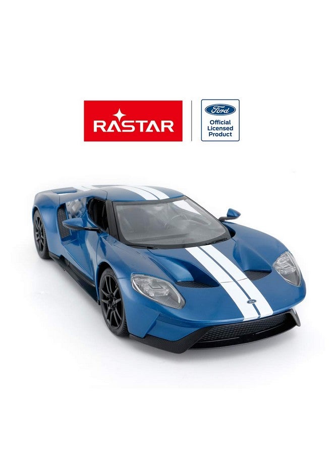 RASTAR Rc Car ; 1/14 Ford Gt Remote Control Rc Race Toy Car For Kids Open Doors By Manual Blue (2.4Ghz) - Image 4