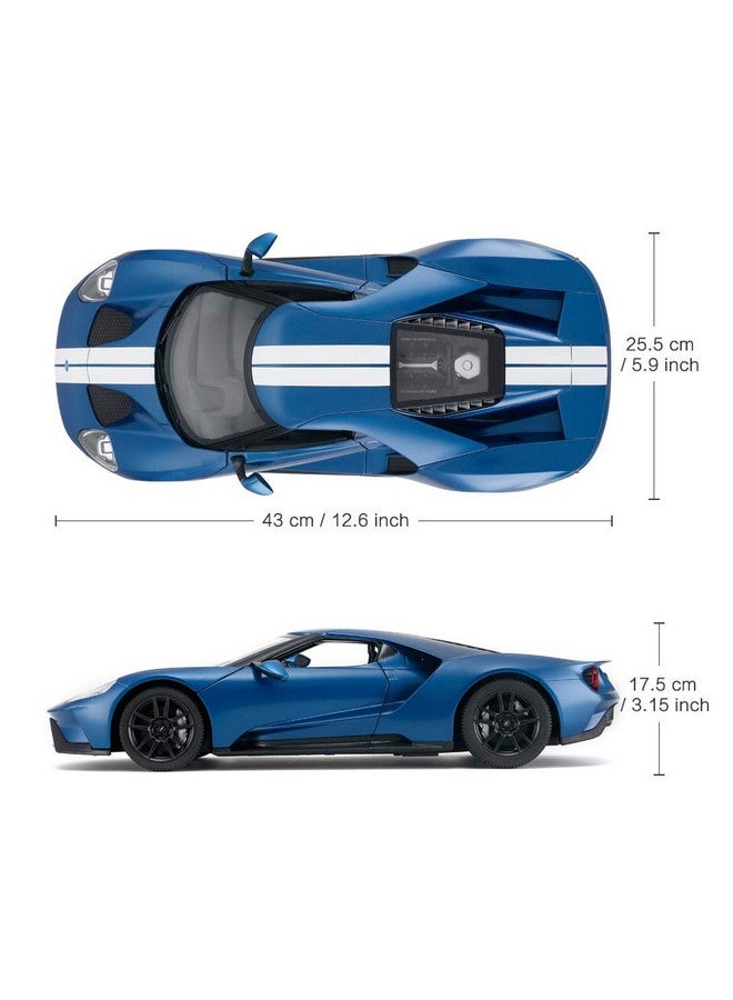 RASTAR Rc Car ; 1/14 Ford Gt Remote Control Rc Race Toy Car For Kids Open Doors By Manual Blue (2.4Ghz) - Image 5