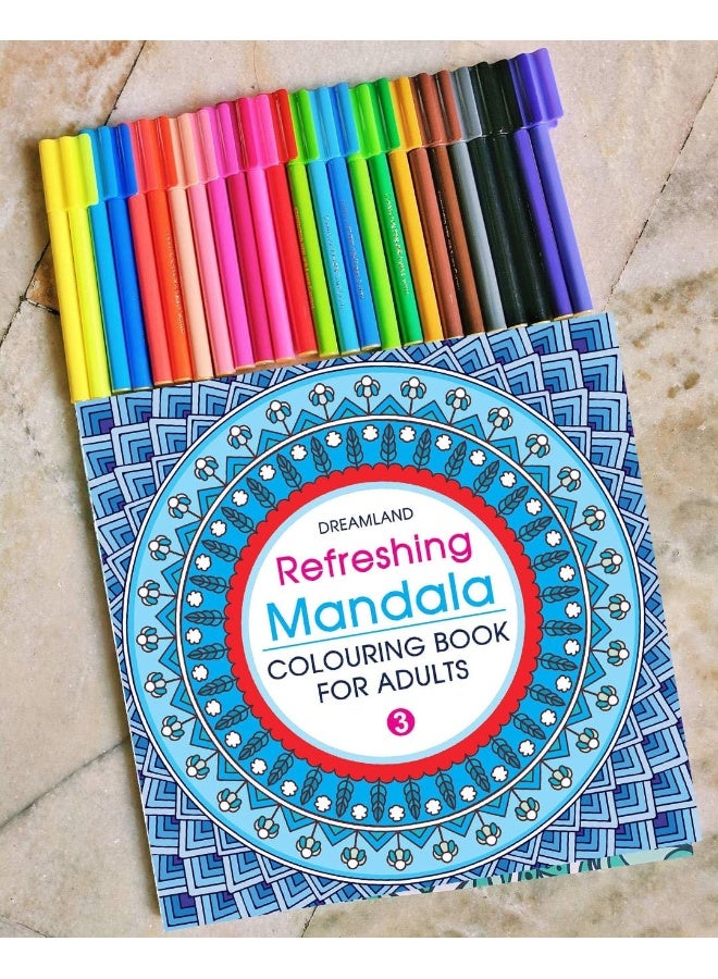 Refreshing Mandala - Colouring Book for Adults Book 3 - Image 3