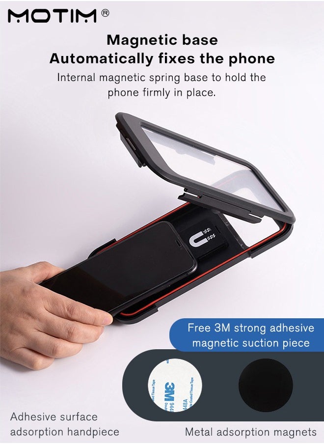 Motim - Waterproof Bike Phone Mount, Touch Screen Telescopic Handlebar Phone Holder for Motorcycle/Bike, 360° Rotating Motorcycle Phone Mount Bike Phone Holder for Handlebar - Image 1