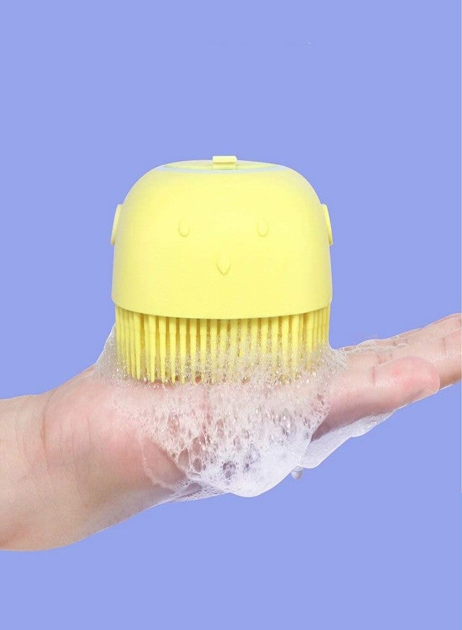 FAGVA Bath Body Brush Silicone Body Scrubber Soft Brush with Shampoo Dispenser - Skin Massage Shower Brush - Image 4