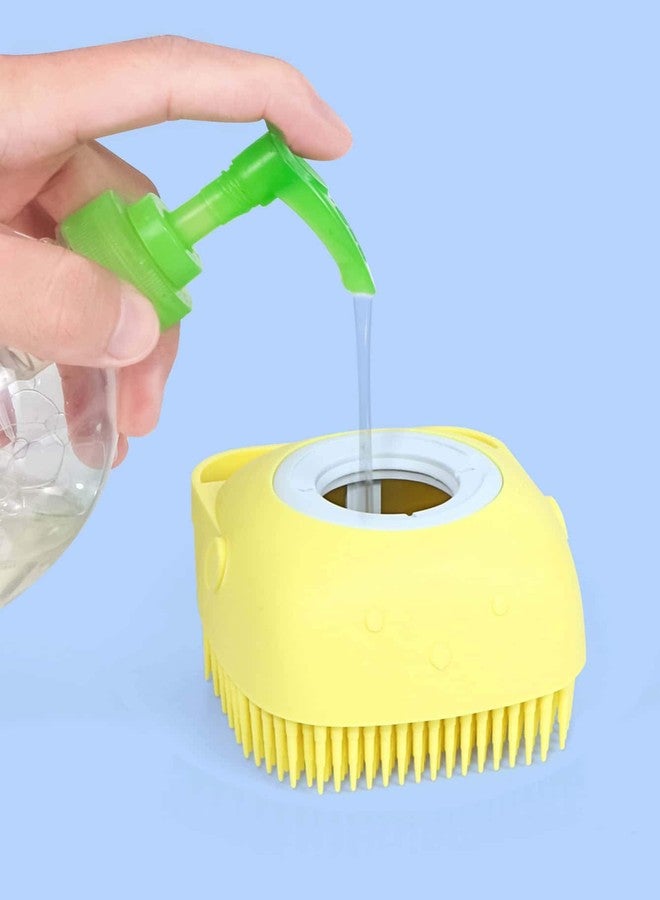 FAGVA Bath Body Brush Silicone Body Scrubber Soft Brush with Shampoo Dispenser - Skin Massage Shower Brush - Image 3