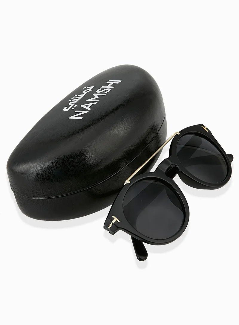 Ginger Round Metal Bridge Sunglasses
