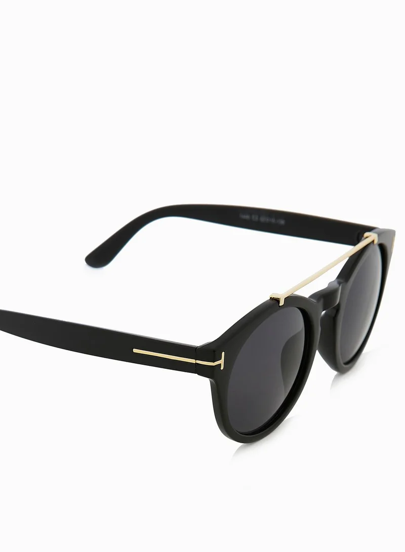 Ginger Round Metal Bridge Sunglasses