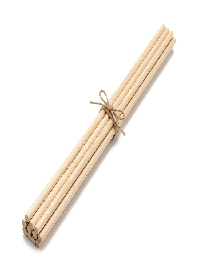 Artify | Natural Wooden (24inch, 5pcs) Plain Dowel rods (a) | Wooden Wall Hanger for Scroll Invitation Card, Art and Craft & More - Pack of 5 - Image 1