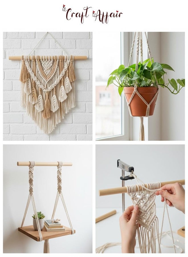 Artify | Natural Wooden (24inch, 5pcs) Plain Dowel rods (a) | Wooden Wall Hanger for Scroll Invitation Card, Art and Craft & More - Pack of 5 - Image 4