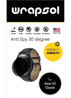 Wrapsol Samsung Gear S2 Classic Smart Watch Matte Ghost Screen Protector Polyurethane Film  - Image 2