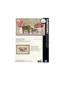 Flowers of Paris Cross Stitch Kit 14in x 8in