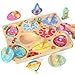 Zeoddler Wooden Puzzles for Toddlers 8 Pcs Space Matching Egg Puzzle Solar System for Kids Montessori Toys for Boy Girl Easter Birthday Gifts Educational Toys for Boys Girls - Image 2