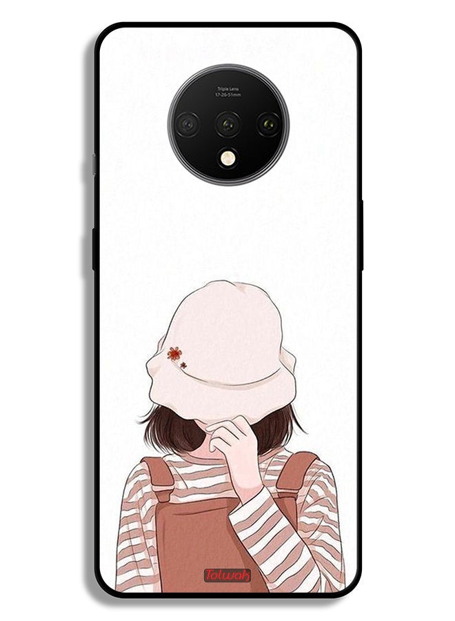 Tolwak OnePlus 7T Protective Case Cover Hide Face By Hat - Image 2